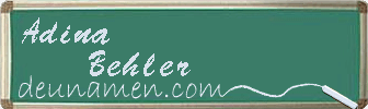Adina Behler Visitenkarte
